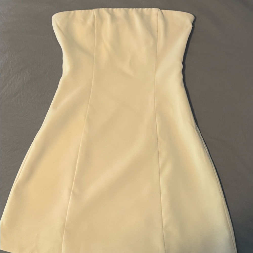 Pepperermayo size 0 white strapless dress - Picture 3 of 3